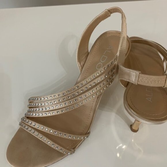 Aldo chic sandals metallic heels - Picture 2 of 7